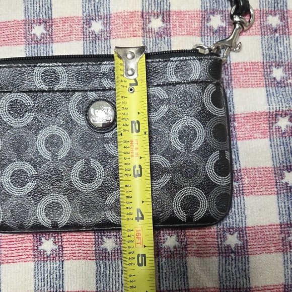 Coach Black and Silver Wristlet - Picture 8 of 9